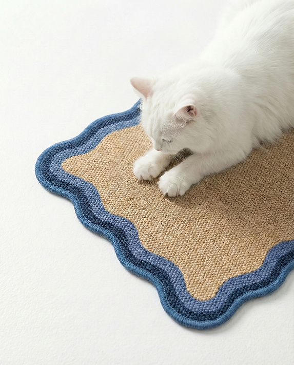 HADDEN Designer Cat Scratching Mat | Sisal Cat Rug NYC & SF
