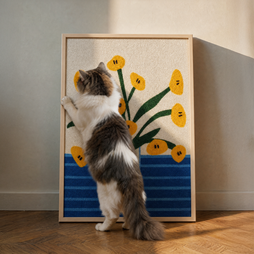 HÄDDEN Cat Scratching Board© - Flower