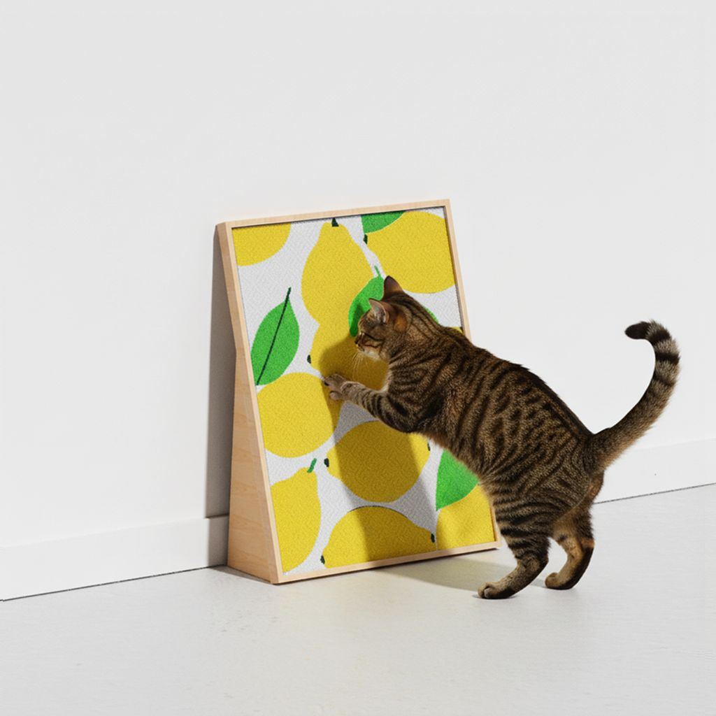 HÄDDEN Cat Scratching Board©- Lemon