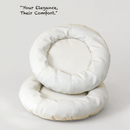 HÄDDEN NYC Cloud White Donut Pet Bed – Luxury Cat & Small Dog Lounge