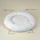 HÄDDEN NYC Cloud White Donut Pet Bed – Luxury Cat & Small Dog Lounge