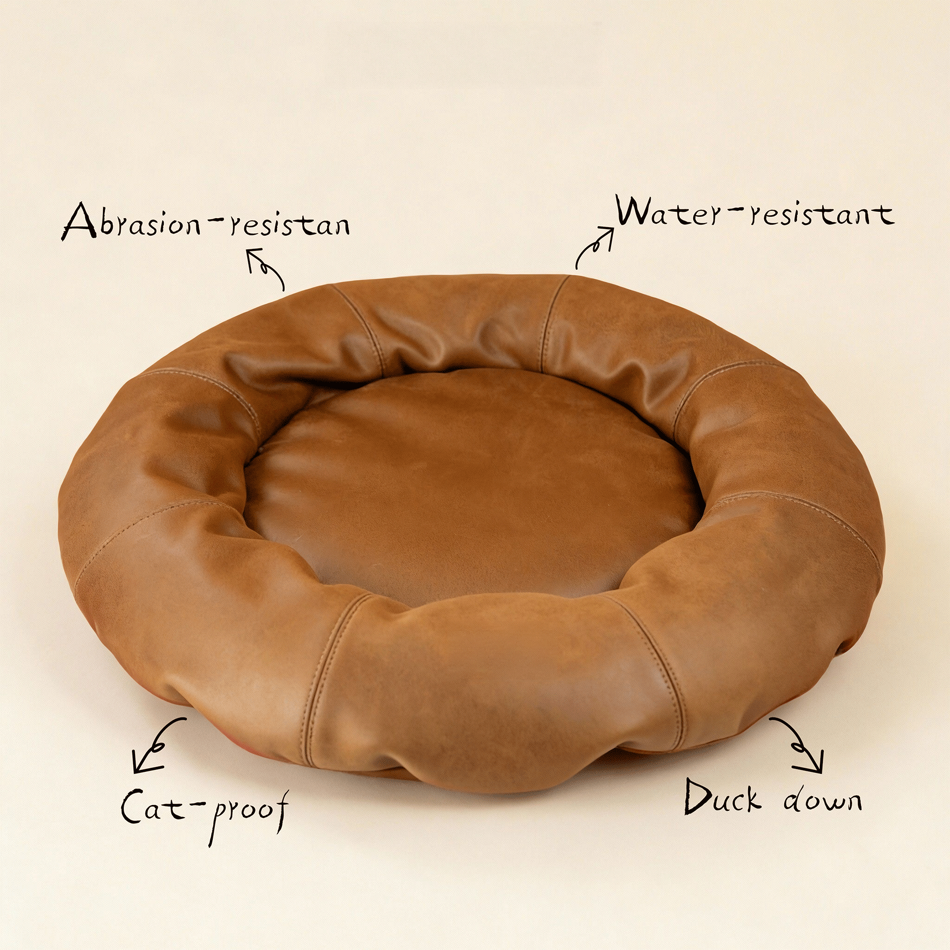 HÄDDEN NYC Donut Pet Bed – Premium Cat & Dog Lounge