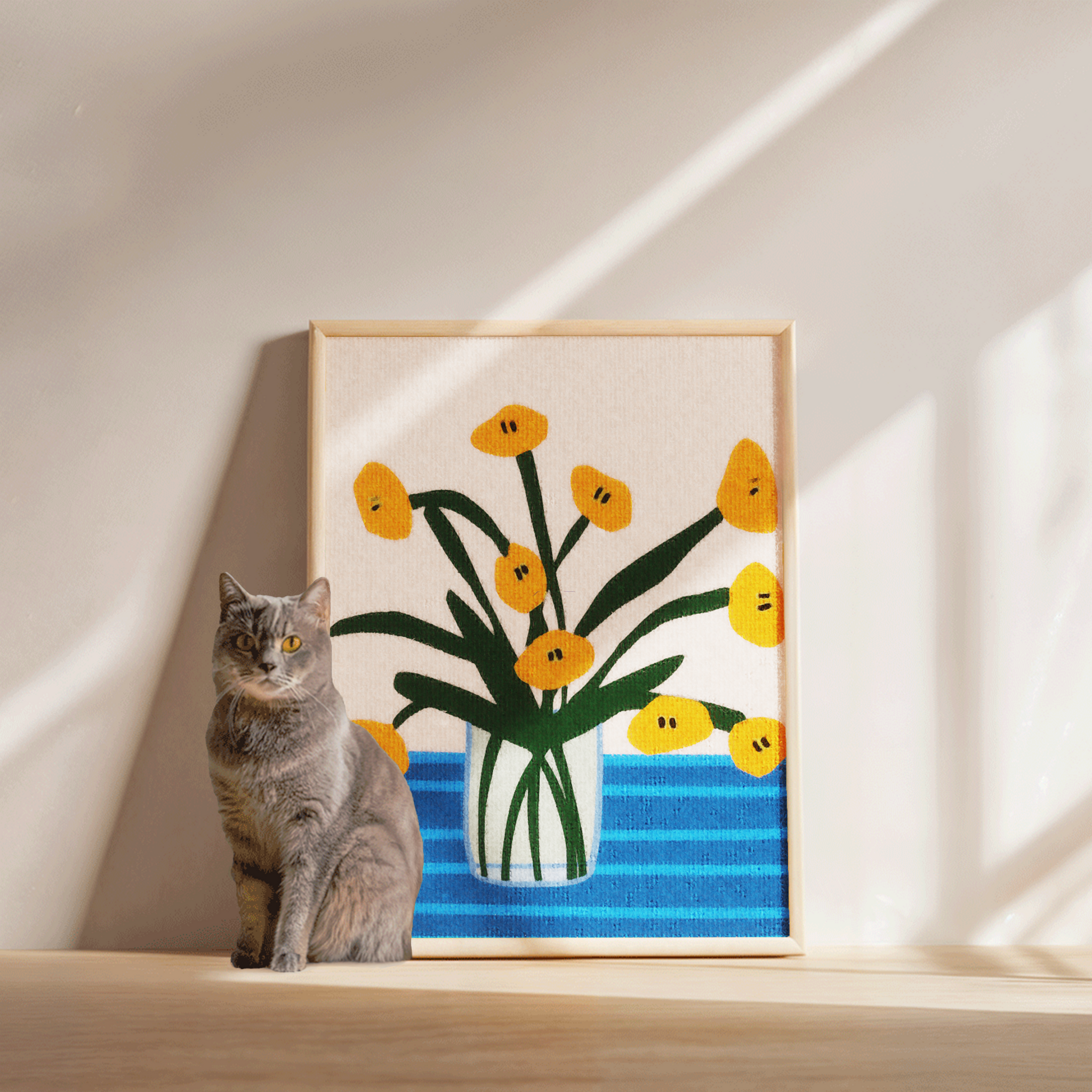HÄDDEN Cat Scratching Post© - Flower
