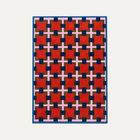 HÄDDEN Lattice cat rug on a warm light background