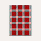 HÄDDEN Plaid cat rug on a warm light background